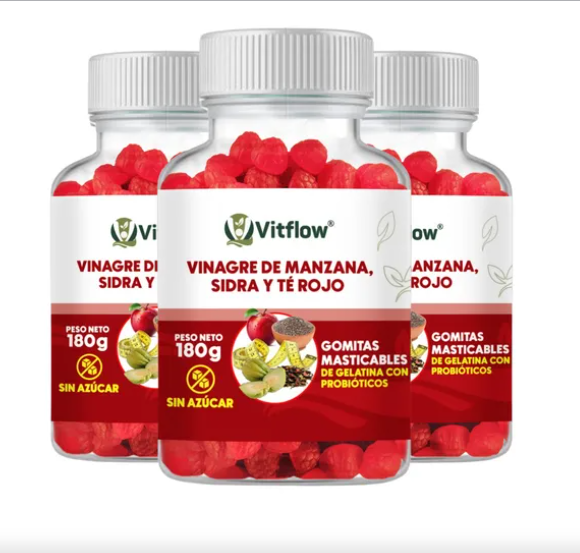 GOMITAS VINAGRE DE MANZANA 🍎 | Cuídate desde adentro, con las gomitas de Vinagre de Manzana VitFlow 🍎