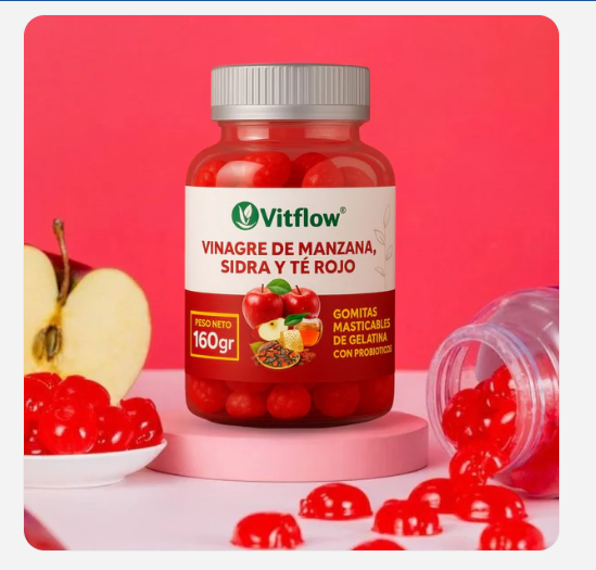 GOMITAS VINAGRE DE MANZANA 🍎 | Cuídate desde adentro, con las gomitas de Vinagre de Manzana VitFlow 🍎