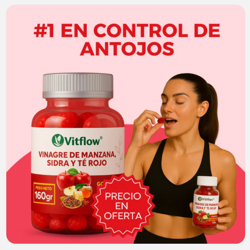 GOMITAS VINAGRE DE MANZANA 🍎 | Cuídate desde adentro, con las gomitas de Vinagre de Manzana VitFlow 🍎