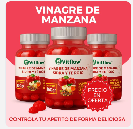GOMITAS VINAGRE DE MANZANA 🍎 | Cuídate desde adentro, con las gomitas de Vinagre de Manzana VitFlow 🍎